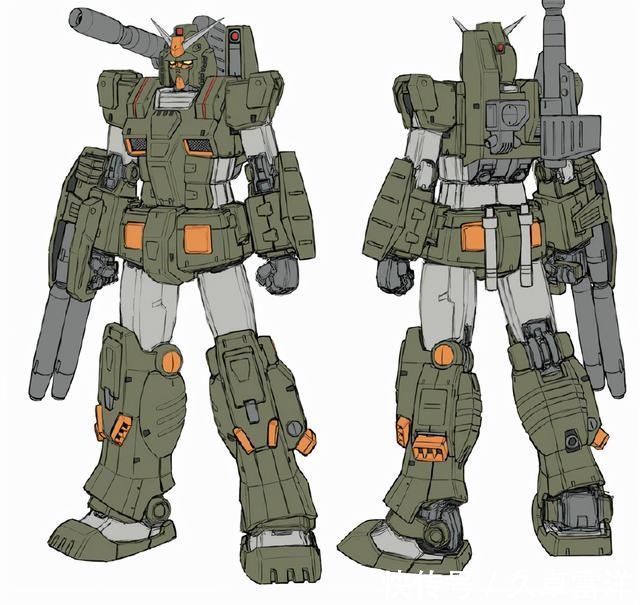 画稿|机动战士高达多种配色,78高达、钢加农、吉姆画稿