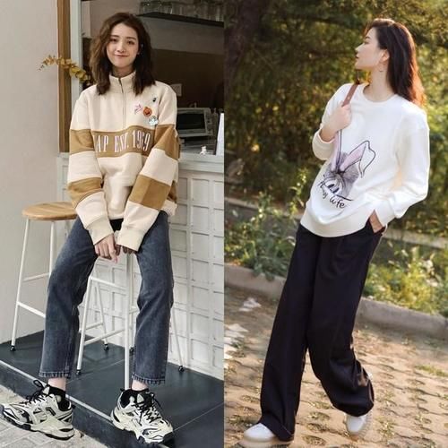 服饰|连衣裙失宠了，现在流行“薄卫衣”，干净利落，还很舒服