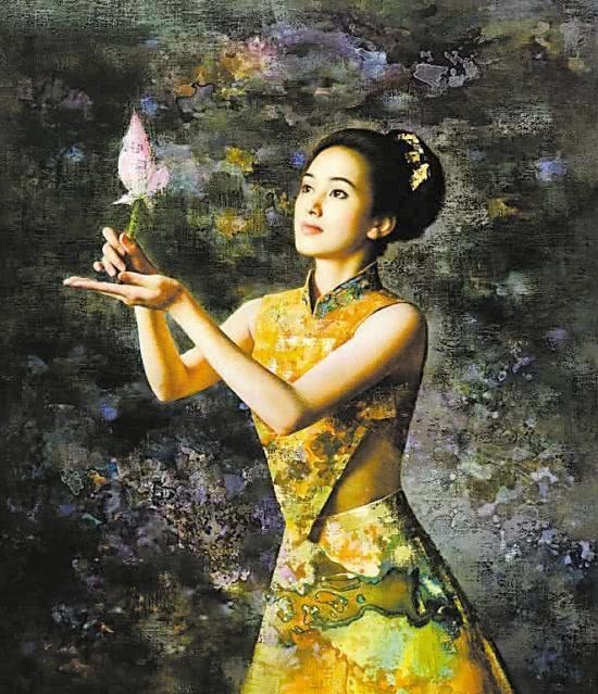 有何|谢楚余的《陶》，为何会被盗版千万次？画中女子到底有何魅力？