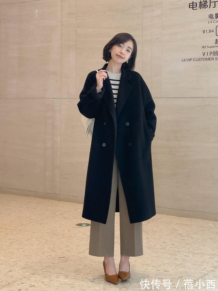 冬天|冬天出街穿什么?有了呢子大衣什么都不用愁,时髦精致又有女人味