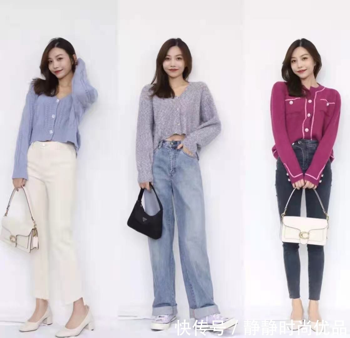 针织开衫|时尚又接地气的秋季穿搭模板:24套Look每天不重样,减龄优雅