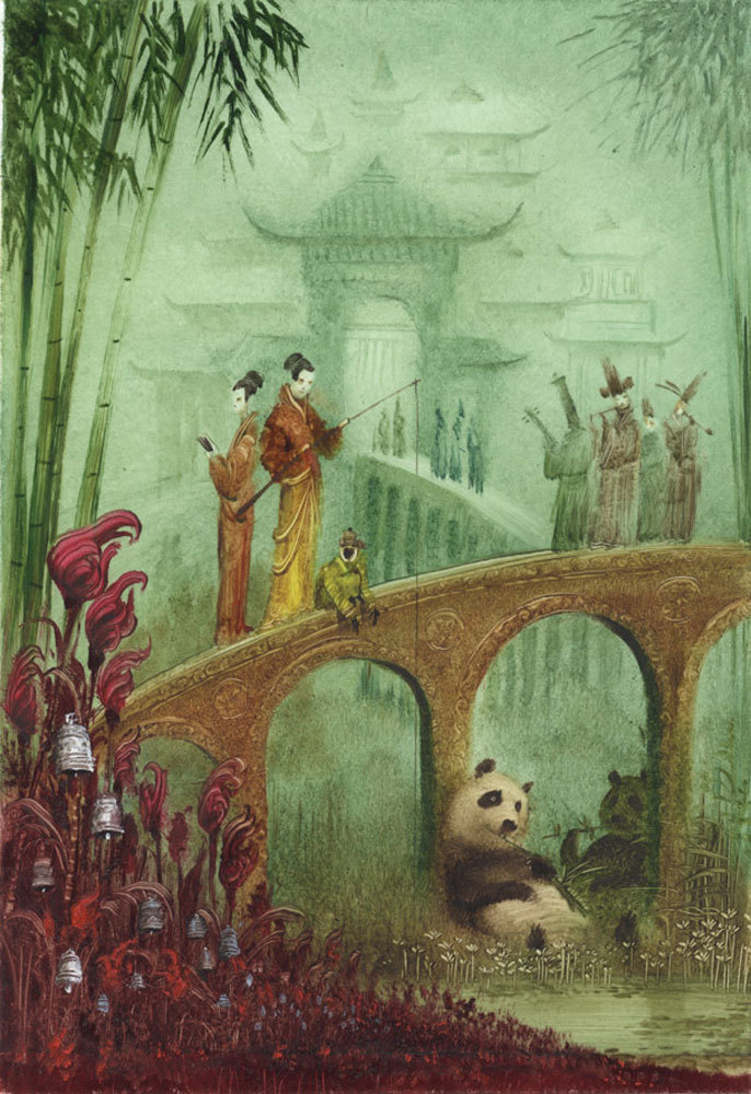 欧尼科夫!插画家欧尼科夫:画风瑰丽,笔触细腻,充满着独特的想象力