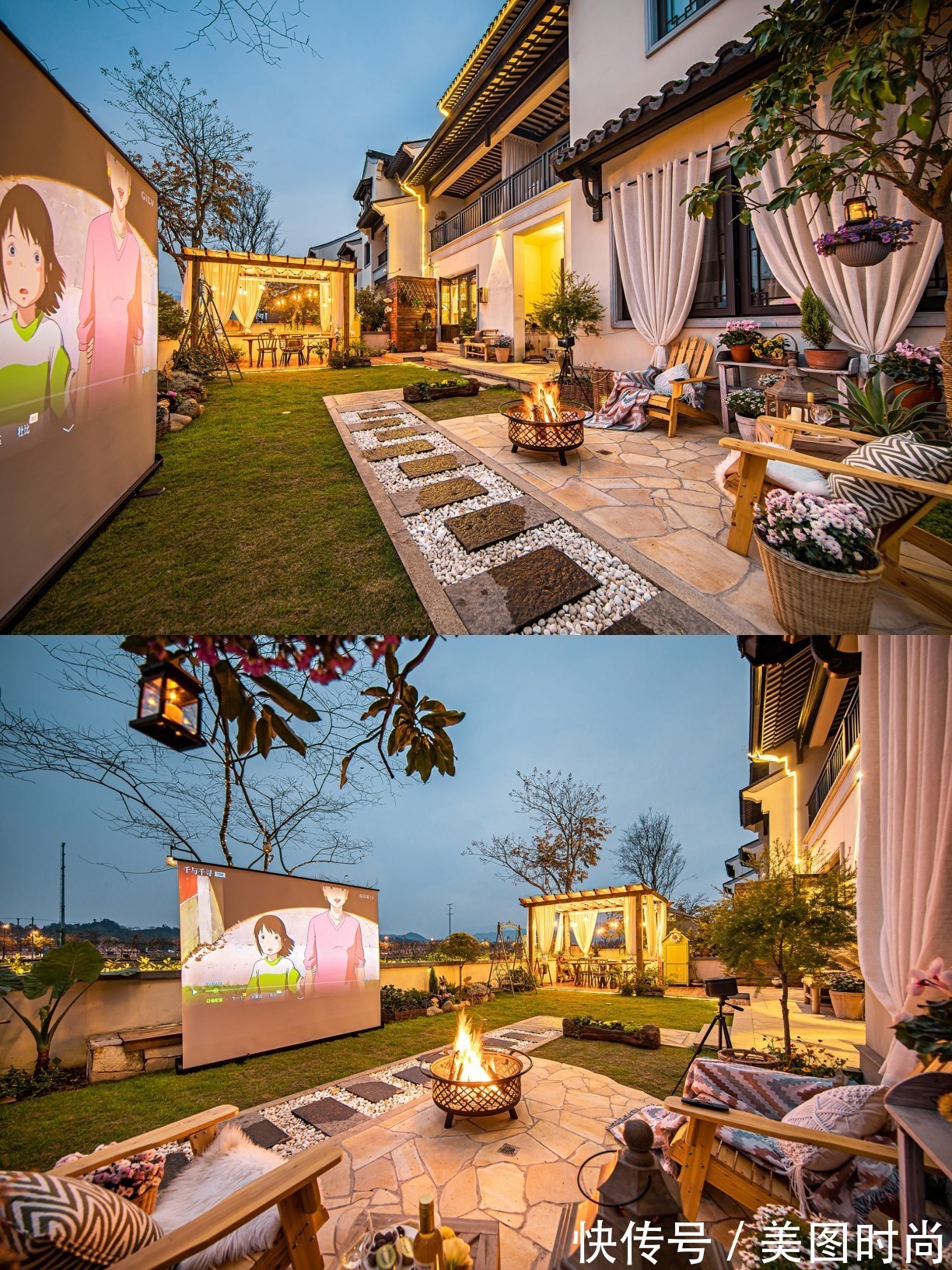 小院|80㎡最美乡村别墅小院,全由自己亲手布置设计,超有成就感