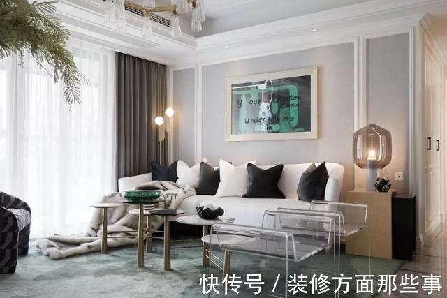 165㎡现代轻奢风复古绿+现代轻奢,令人称赞的氛围
