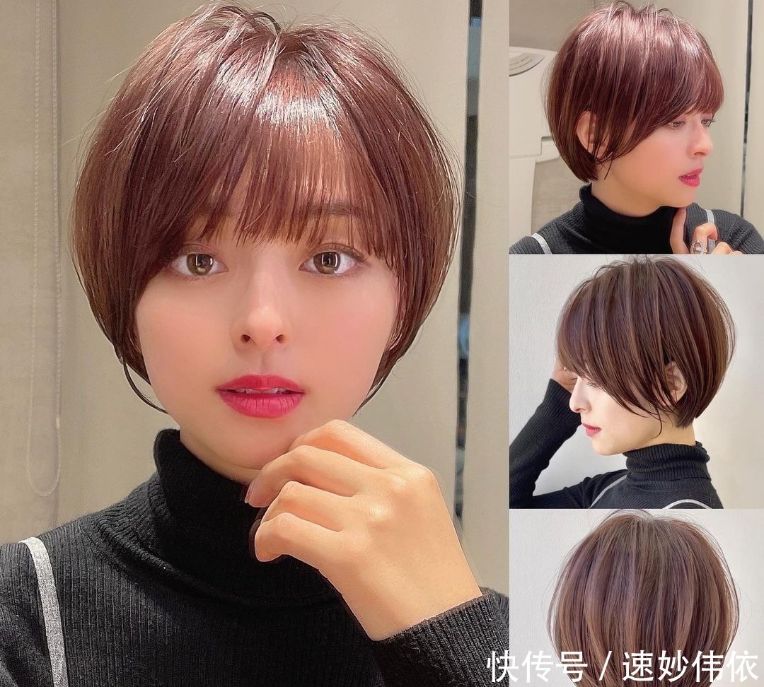 剪短|这才叫短发，立体蓬松很有线条感，你那只是把头发剪短了