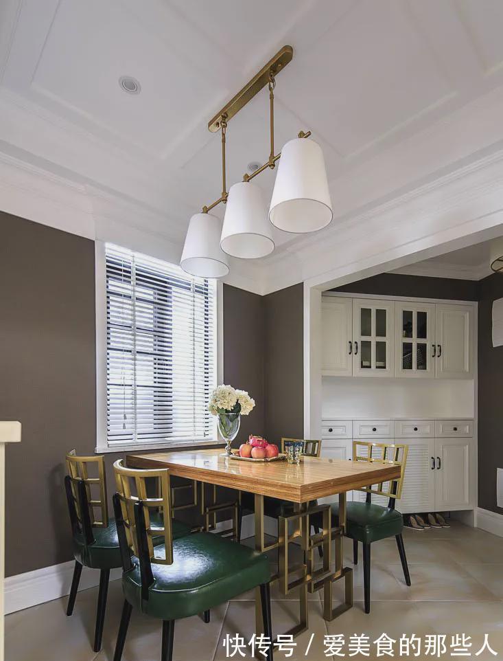 新房|132平米的新房,美式混搭风装修,不规则厨房装出了既视感!