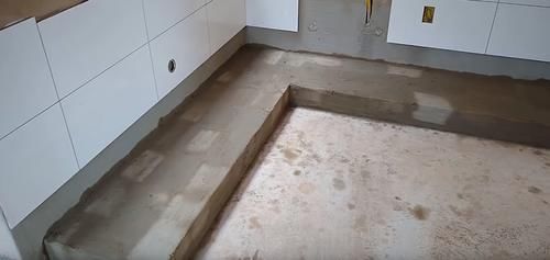 l型|厨房没装橱柜前,先用空心砖砌一个L型底座,没想到效果这么好!