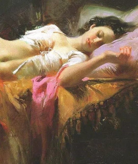 人物#皮诺德埃尼的油画人物,色彩斑斓,动静结合,光彩照人