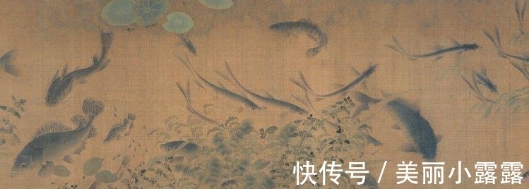 刘寀#东方画谱为何选清晰度不够的《落花游鱼图》入册？