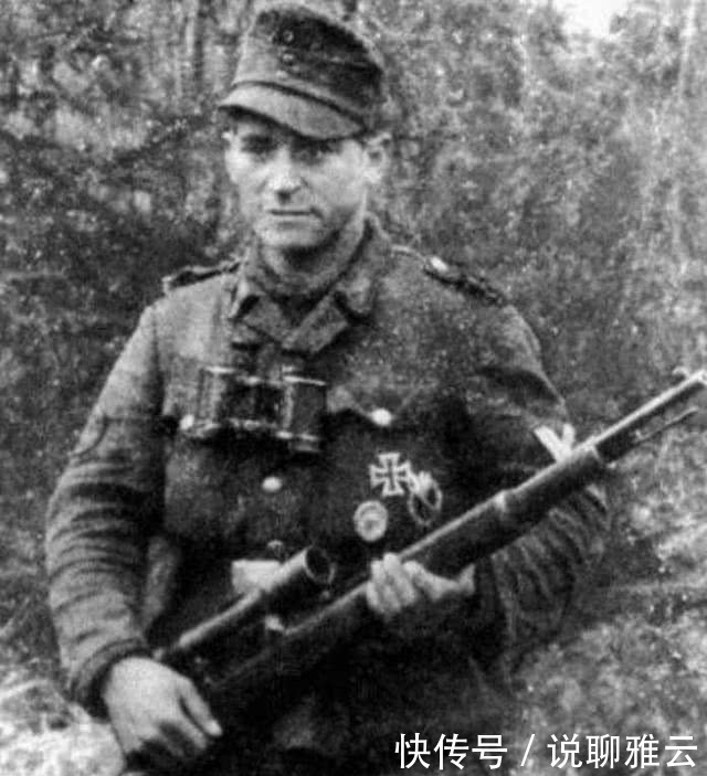 狙神|二战德国狙神，仅凭一把低倍98K，一战就狙杀18名苏联狙击手