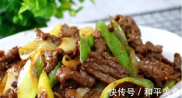 葱爆牛肉|美食推荐青椒通菜梗，葱爆牛肉，回锅茄子，野芹菜炒牛肉