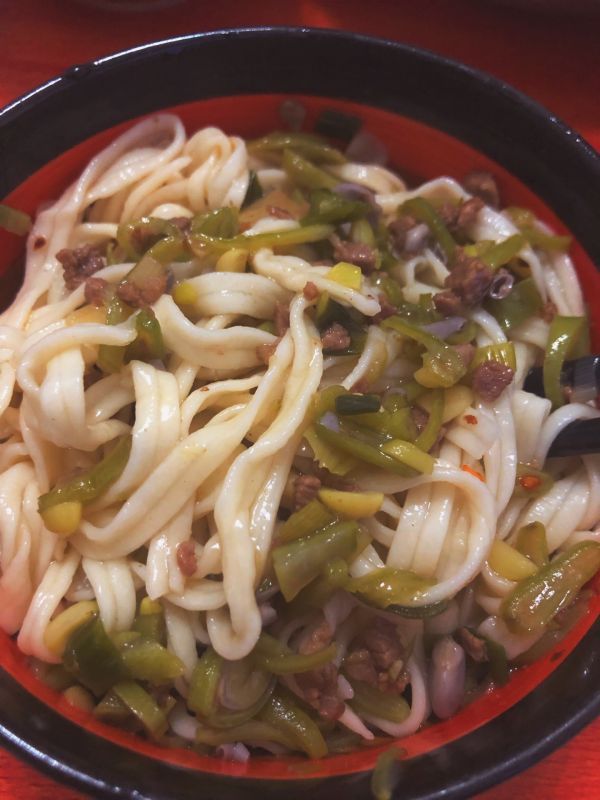 豆角|肉沫豆角打卤面