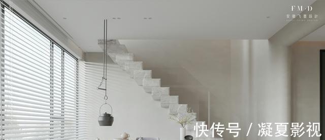 大平层|合肥267㎡大平层,单层改跃层4室3厅,带观景茶室,独爱石材楼梯