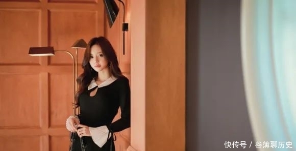 孙允珠|美图欣赏：孙允珠，公主领仙美水滴百褶雪纺衣裙