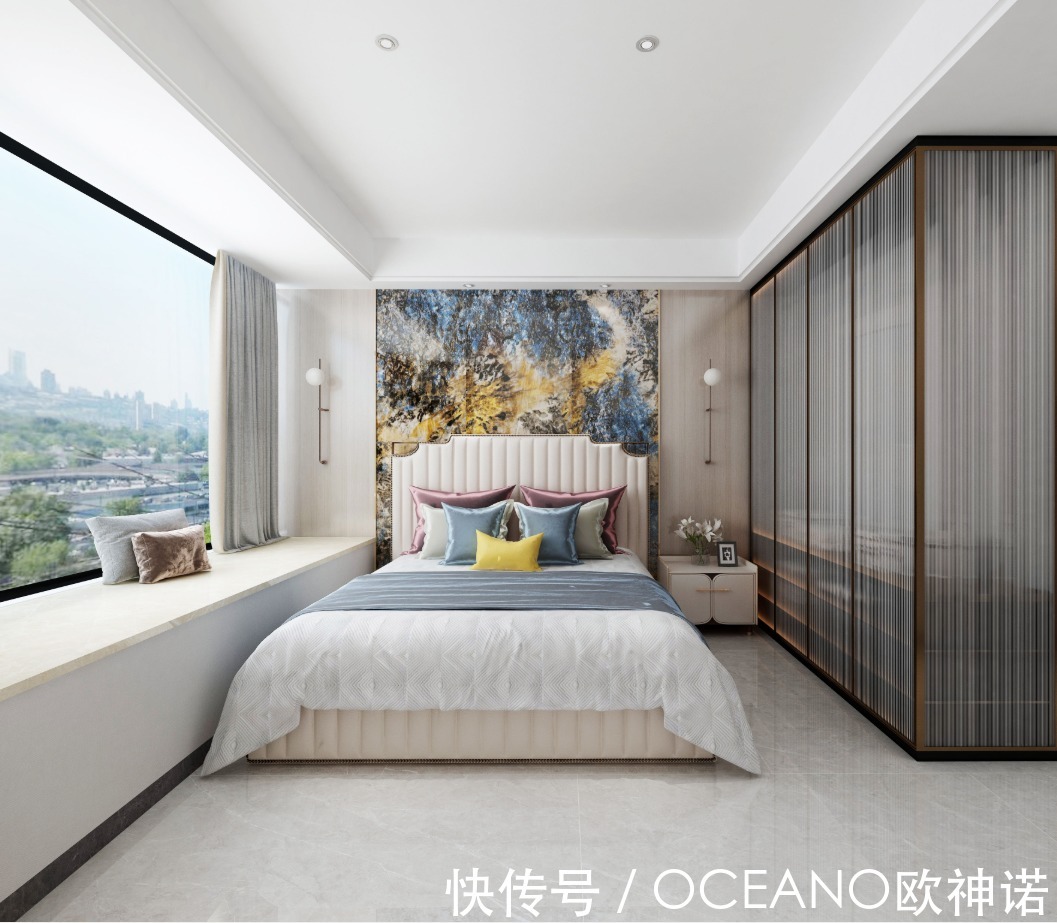 背景墙|118㎡的新中式，典雅韵味与现代简约的巧妙融合