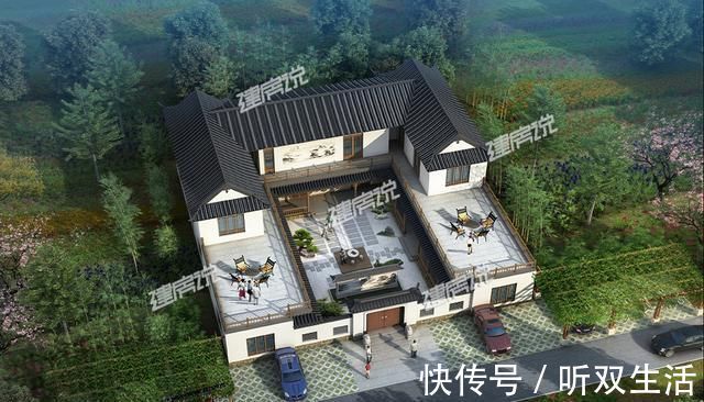 别墅|3栋款带庭院的中式别墅,越看越喜欢,中国人最理想的居住