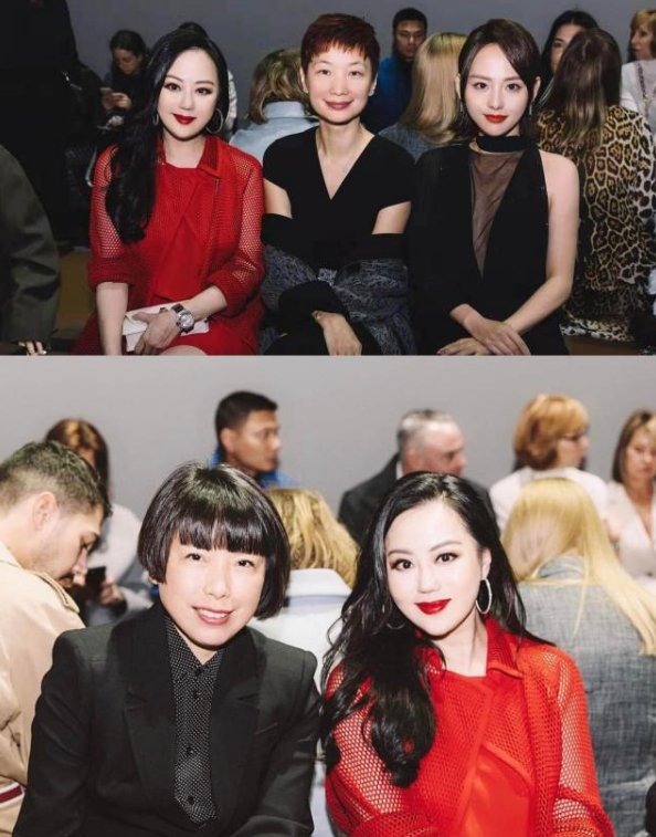 章小蕙真会穿！微胖身材穿大红裙显得高级贵妇感，不愧是名媛本媛