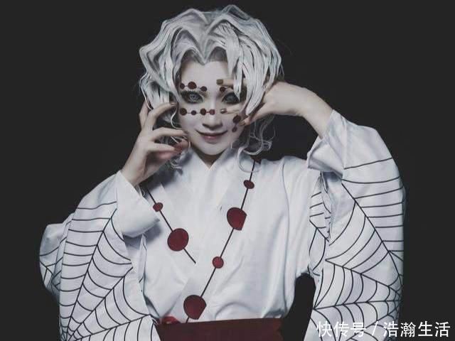 猗窝座|鬼灭之刃众鬼Cos,无惨一如既往的妖娆,猗窝座也不差