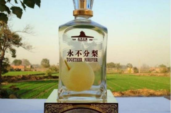放到瓶中|五粮液“永不分梨”酒的梨,是怎么放进去的商家表示小菜一碟