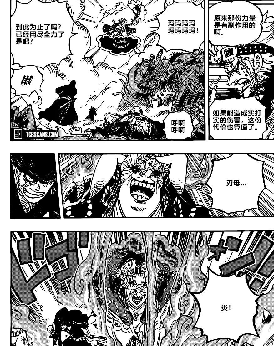 1003话分析!凯多热身完毕,开启人兽形态!