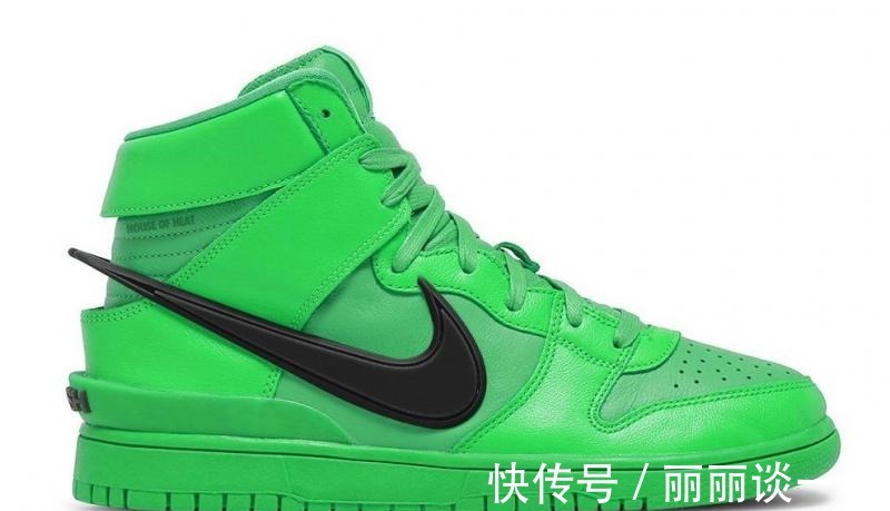 柠檬绿 AMBUSH x Nike Dunk High 再推联名新配色「柠檬绿」!
