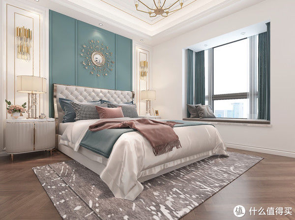 轻奢风|162㎡美式轻奢风装修设计，温馨感十足，还很前卫，客厅感觉很惊艳