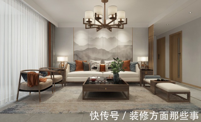 榻榻米|136平现代三居室,客厅设计简洁大方不过时