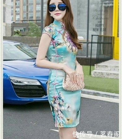 旗袍|时尚旗袍高跟鞋妹子车模身材优美撩人