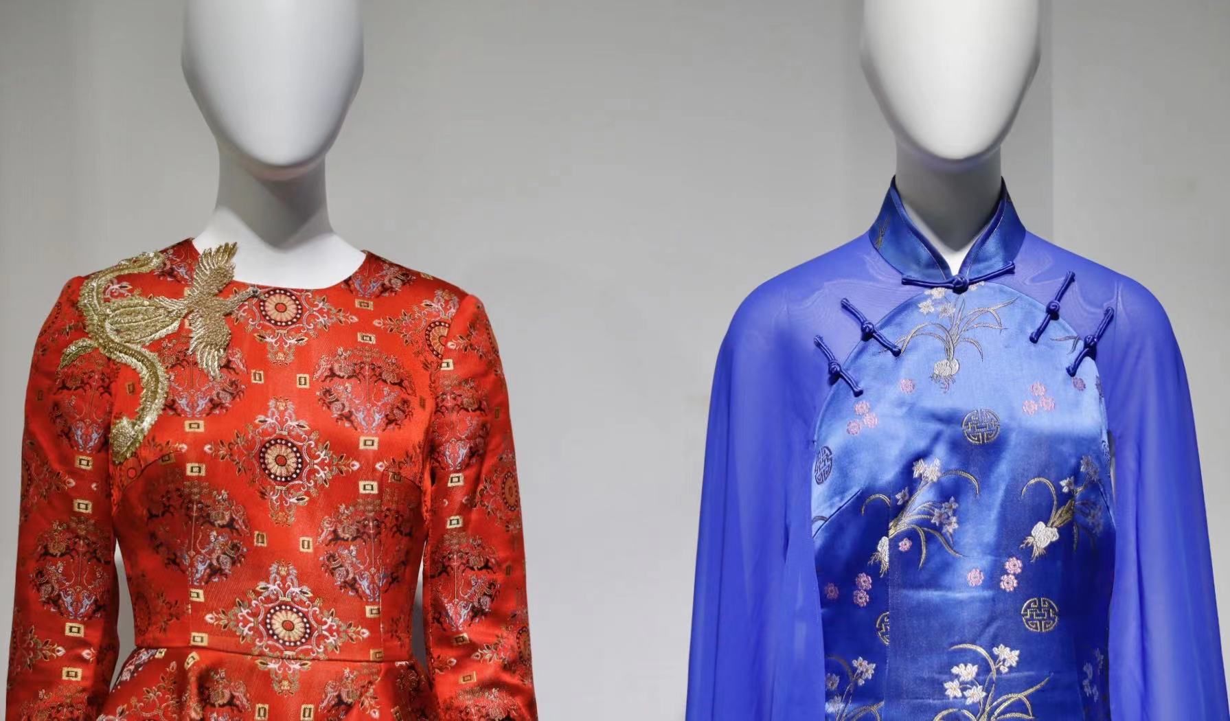 汉族@惊艳!“寸锦寸金”的云锦、“玲珑五色”的苏绣等非遗技艺碰撞现代设计,“国风”大展在东华大学开幕