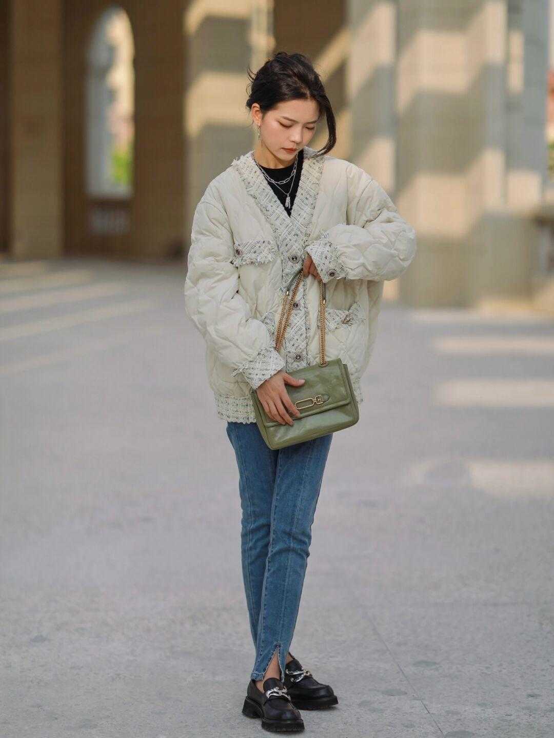 修饰|羽绒服要遮肉更要时髦,看潮人给你亲身示范,好用还简单!