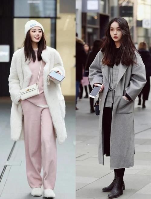 18套冬季大衣街拍，过年穿大衣就这样搭配了
