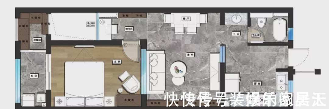 卧室|53平的北欧风小户型公寓,简单的色彩营造出清新感,轻松惬意!