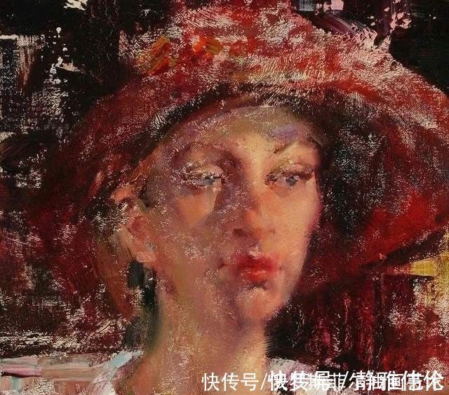 jeffrey#奔放的笔触，严谨的造型：美国画家杰弗里的肖像画作品欣赏