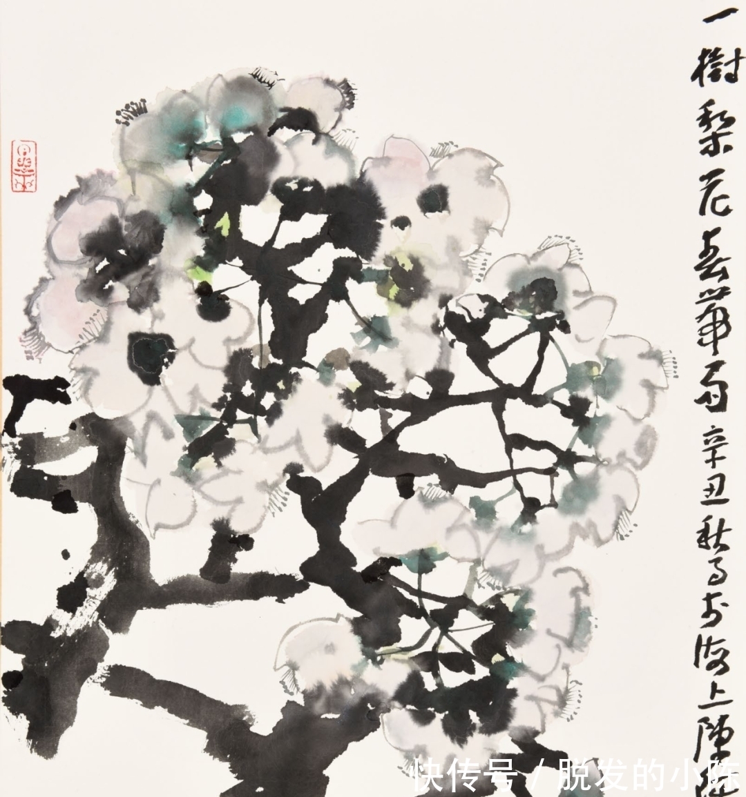 上海市&海派著名画家,陈琪先生的四季水墨花卉赏读