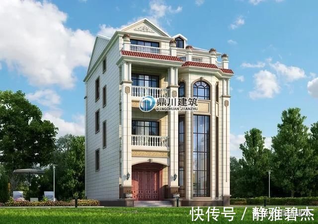 占地|带地下室豪华高层别墅，占地虽小但却很霸气，落地窗大露台功能全