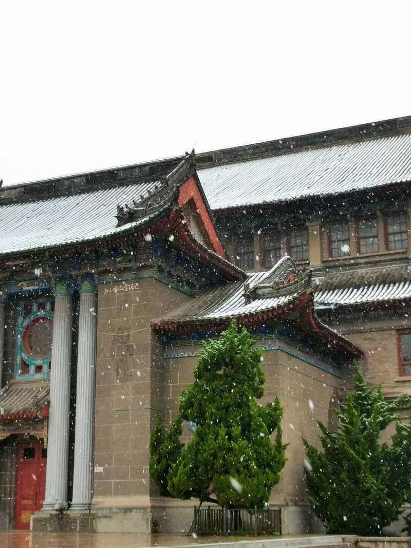 河南大学校园雪景|青年眼| 校园