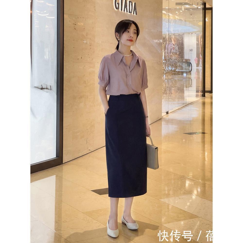 波点|职场女性多备“衬衫”,搭配阔腿裤、九分裤、半身裙,时髦又优雅