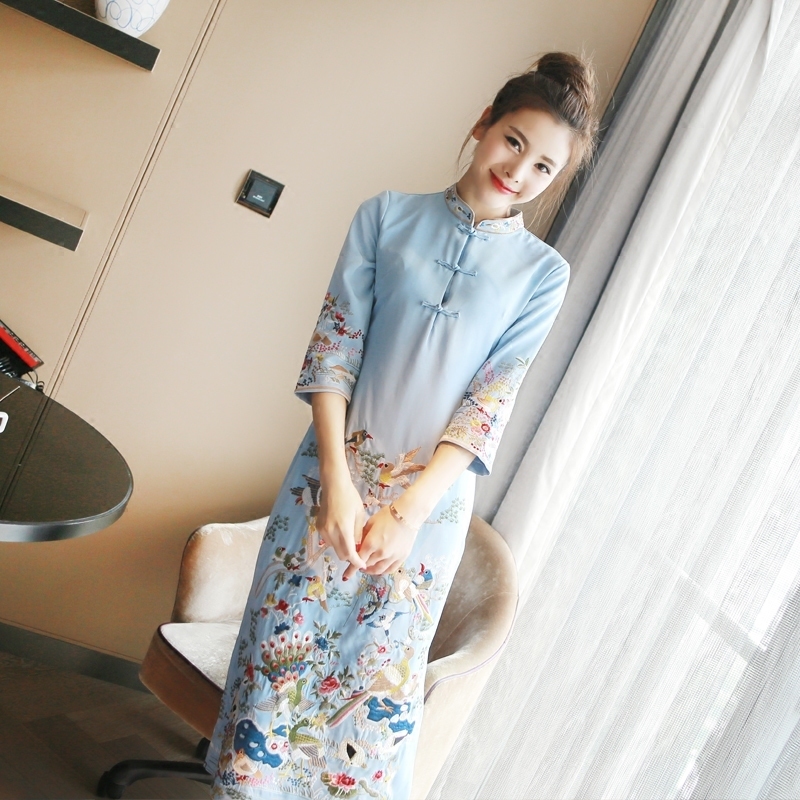 古典|高贵典雅的旗袍裙,将美的风韵洒满人间