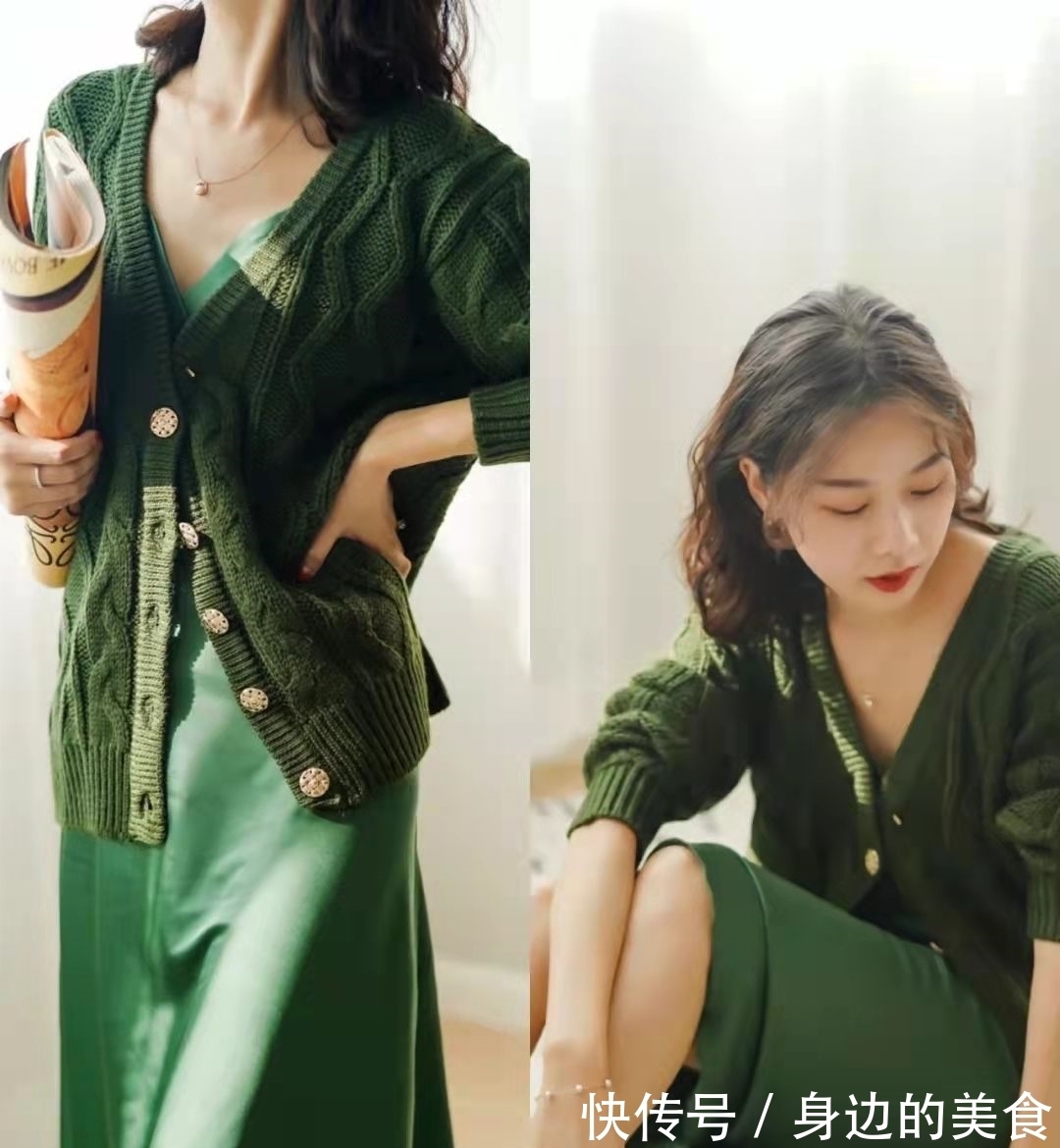 搭配 这样的“绿色搭配”,太适合初春穿了,看一眼就会爱不释手
