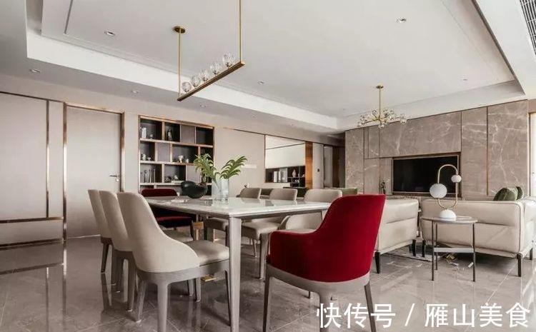 大理石|206平现代轻奢，布满金属线条的空间，充满档次华丽的气质！