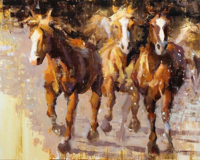 马克汉姆$动物锦集,加拿大画家杰里·马克汉姆作品欣赏