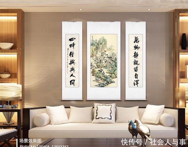 家居客厅适合挂什么画经典名人国画,装点家居山水之景!