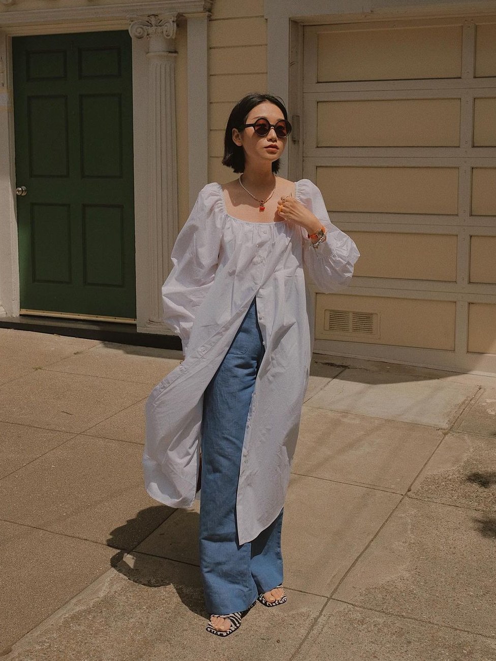 紧身裤|10个早秋穿搭公式！初秋照着这么穿，好看又时髦