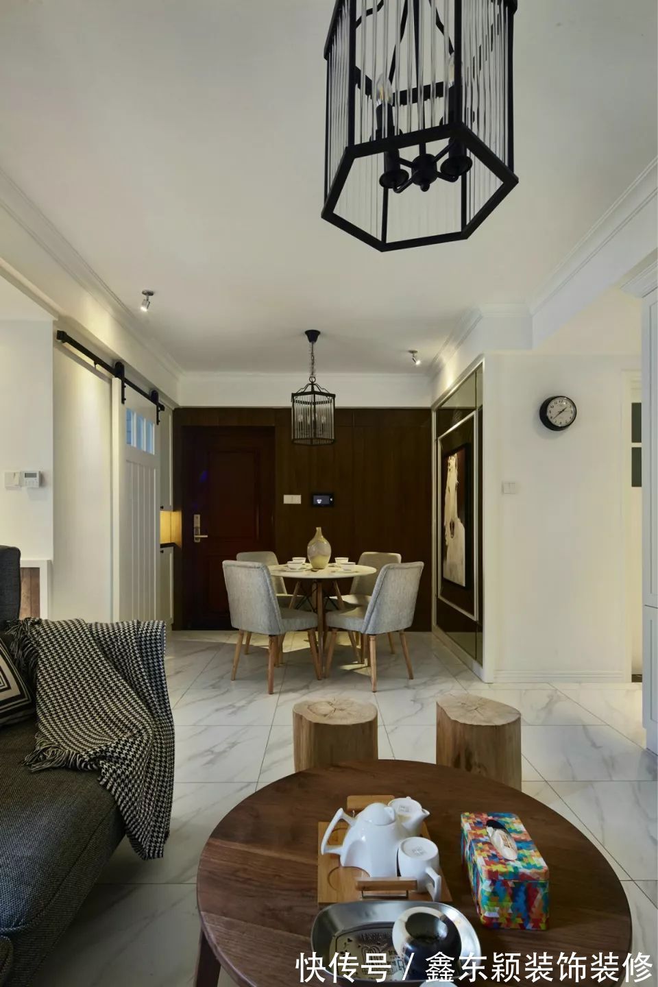 混搭|106平米的三居室,简约混搭风装修,厨房的设计特耐看!