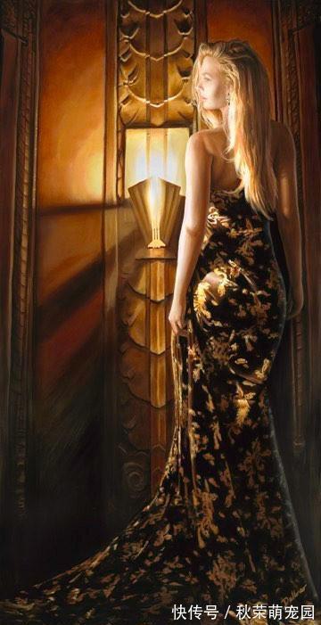 西洋|美国艺术家人体油画中那些丰满性感的西洋女子,撩动人心