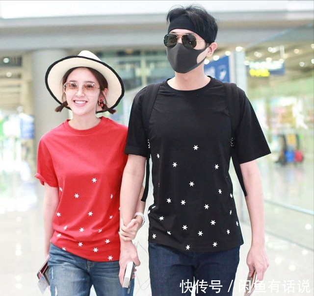 穿搭|张若昀唐艺昕罕见合体,穿情侣衫看着真登对,“小动作”更是甜蜜