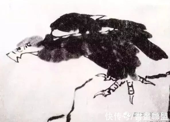 李苦禅&书画鉴赏丨李苦禅画谱，教你画鹰