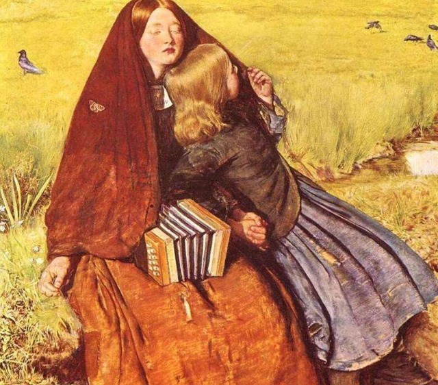 玛丽安娜#《溪谷休息地》是米莱的名作,这幅画充满哲理,让人正视生死问题