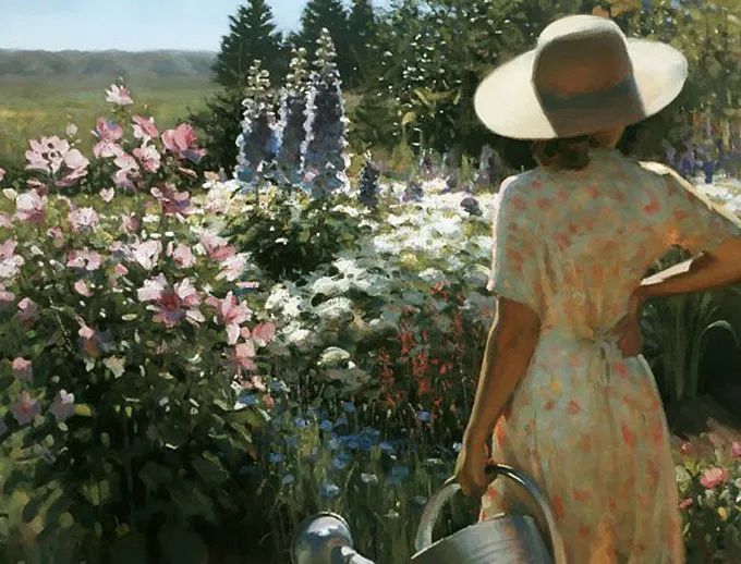 阳光美人|油画里的阳光美人,简直太美了