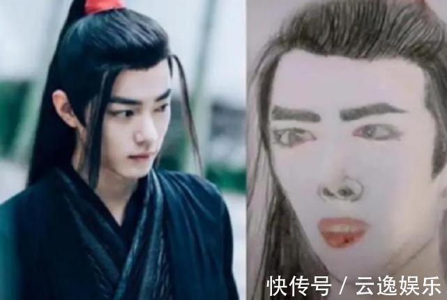 杨幂$当“菜鸟”美术生画明星,赵丽颖眼睛像铜铃,肖战与画像毫无关系